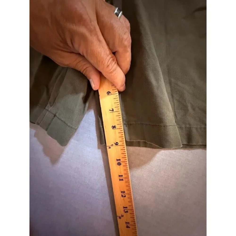 Savane Cargo Shorts Mens 54 Green Olivo  Pocket Straight Zip Men‎ NWOT.